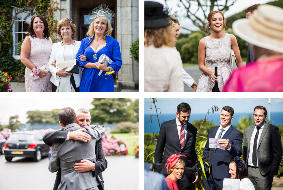 Nicola & Elliot Tregenna Castle St Ives wedding collage 2