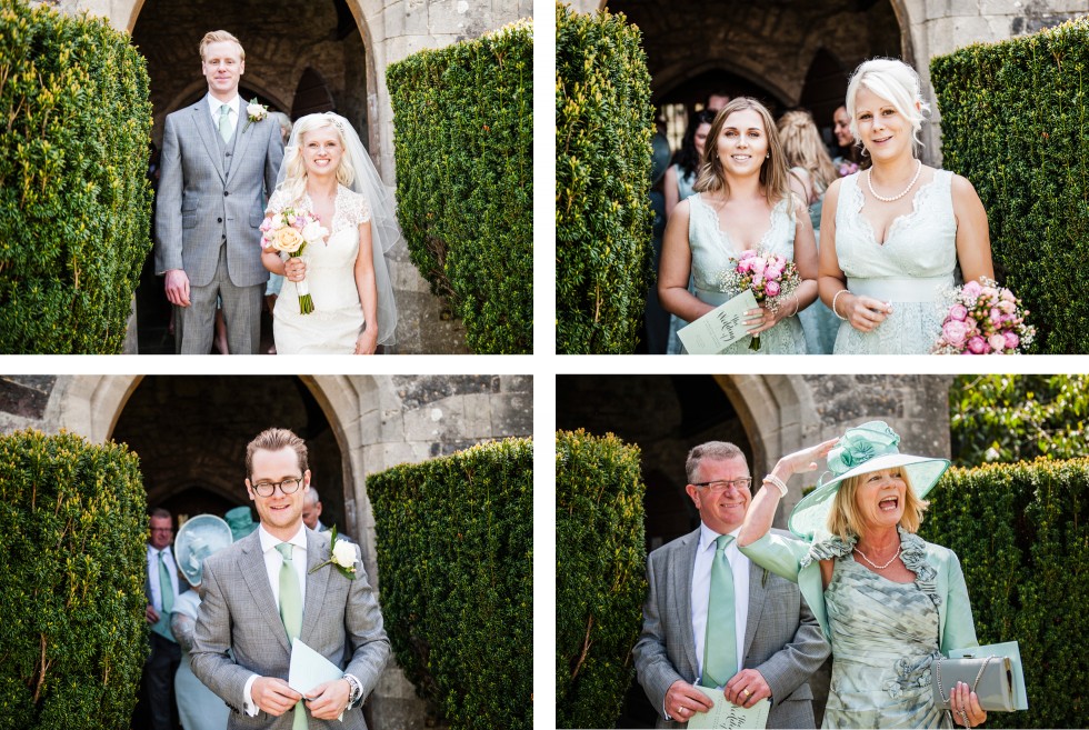 Charlotte & Richard Fonmon Castle wedding collage 3