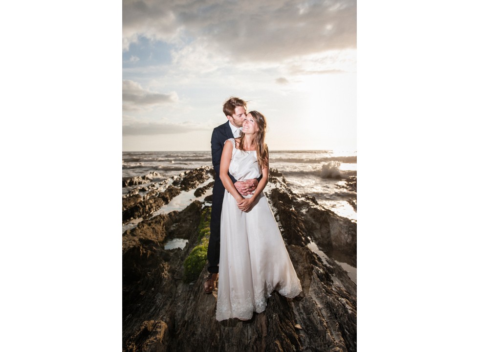 Vicki & Adam - Croyde Bay - Devon tipi wedding duo 20